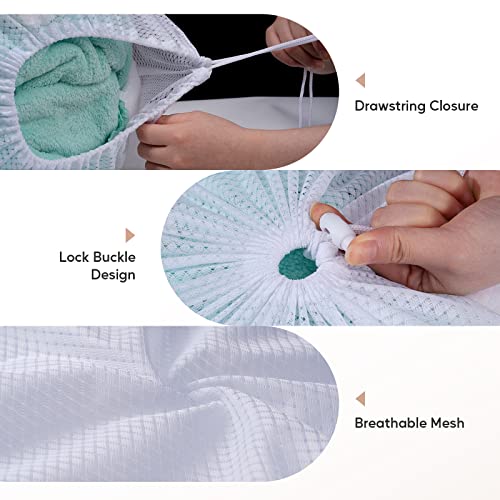 Large-Mesh-Laundry-Bag-2736inch-Heavy-Duty-Mesh-Laundry-Bags-Drawstring-Lockable-Laundry-Hamper-Liner-Machine-Washable-for-TravelStorage-Sports-Factories-Dorms-White-1pcs Large Mesh Laundry Bag 2736inch Heavy Duty Mesh Laundry Bags Drawstring Lockable Laundry Hamper Liner Machine Washable for TravelStorage Sports Factories Dorms White 1pcs