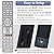 Backlit Universal Remote Control for TVs/Streaming Players/Audio/Cable Boxes and More 8-Device, Universal TV Remote for Samsung, LG, Sony, Philips, Vizio,Apple and More Brand