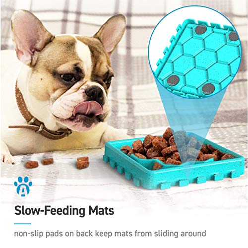 ANYPET-Slow-Feeding-Mat-Tray-Slow-Feeder-Dog-Bowls-Food-Mat-for-Dog-Dog-Lick-Pad-Anxiety-Relief-Feeding-Mat-with-Suction-Multicolor-59x59x29-APT06