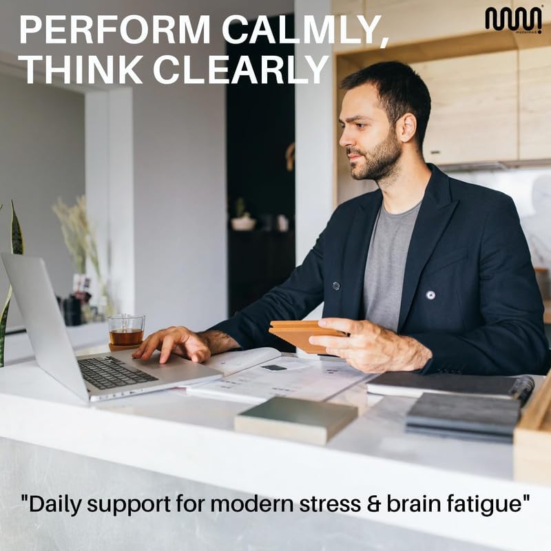 mastermedi Cortisol Supplements for Women and Men Support with Magnesium, Ashwagandha, Lion’s Mane & GABA – Adaptogenic Stress Relief & Mood Support – Non-GMO, No Fillers, Gluten-Free - Image 8