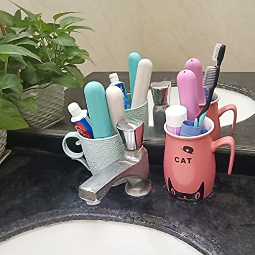 4 pack travel toothbrush case holder toothbrush travel containers for trip home camping dust-proof and sanitary travel toothbrush holder