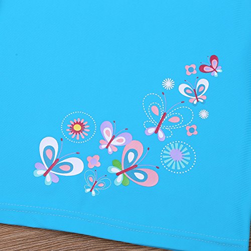 Image of Kids Girls Two Piece Tankini Swimsuit Short Sleeves Floral Printed Top with Bottoms Swimwear Bathing Suit