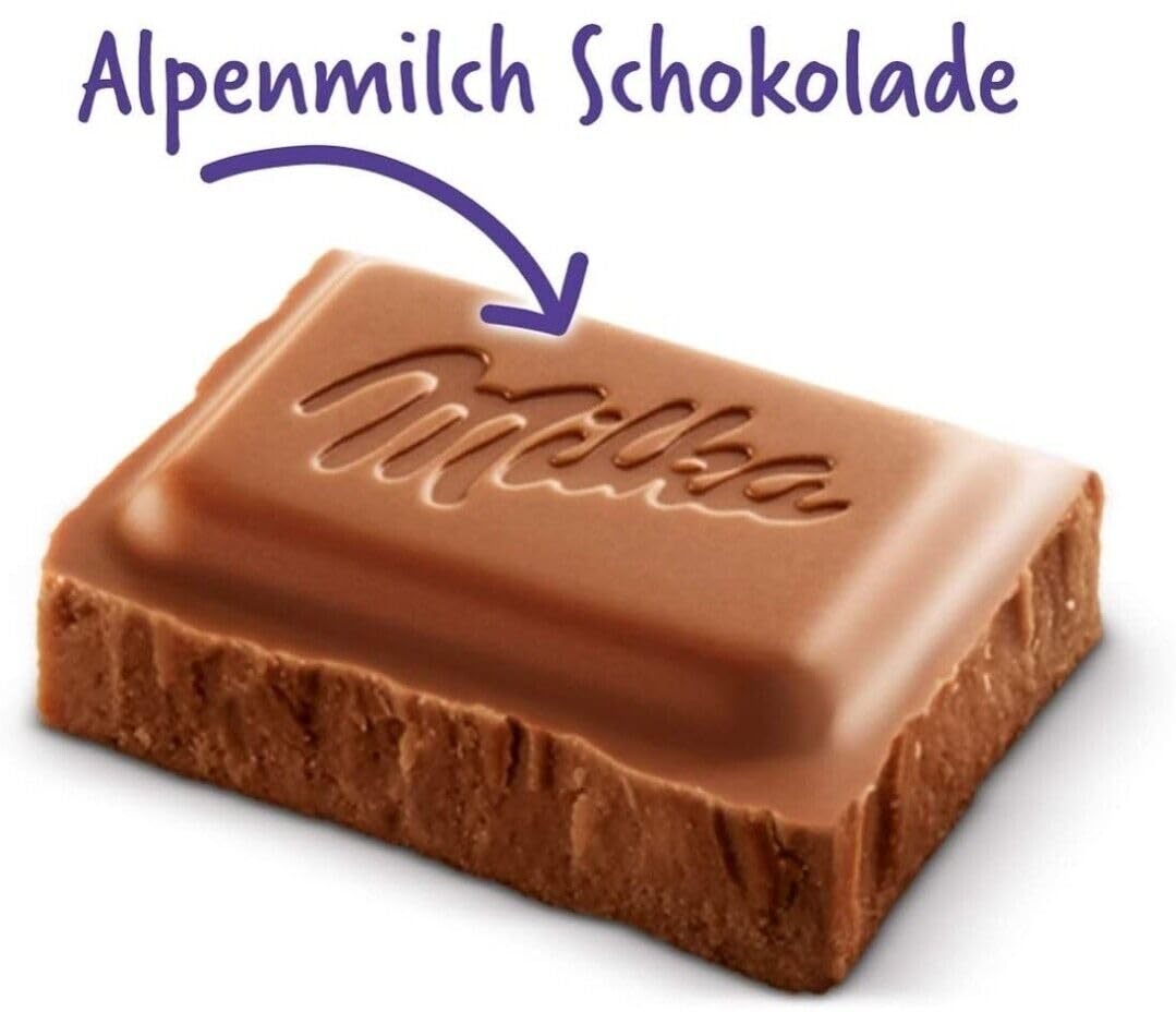 Milka Chocolate con Leche de los Alpes 90g Pack 25 Tabletas