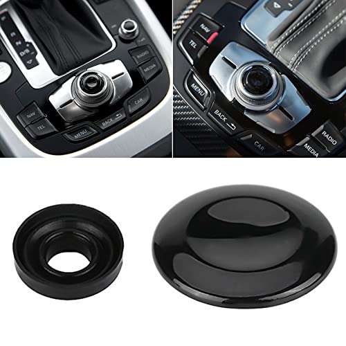 Glossy Black Joystick Control Center Button Cover MMI Knob Repair Kit 8K0998068 Compatible with Audi A4 A5 A6 Q5 Q7 S4 S6 2007-2015