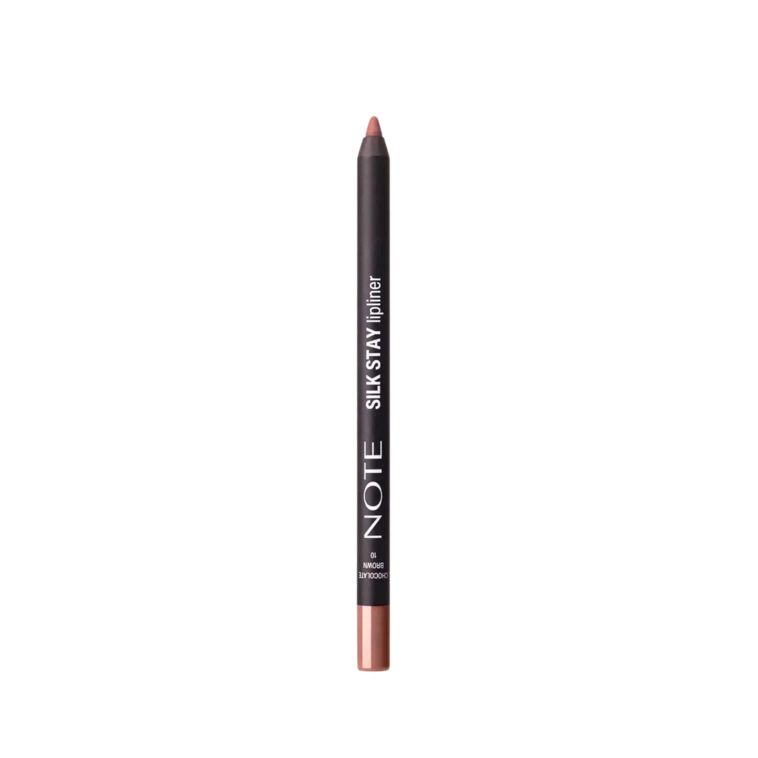 Note Cosmetics Silk Stay Lipliner Suya Dayanıklı İpeksi Dudak Kalemi - 10 Chocolate Brown