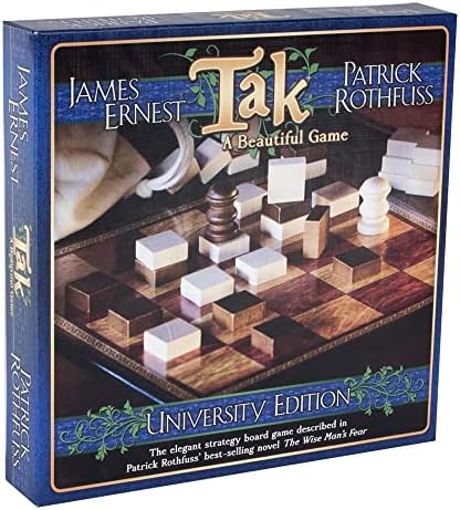 Cheapass Games Tak: University Edition - 2 Player Abstract Board Game, an Elegant Head to Head Strategy Game, Greater Than Games