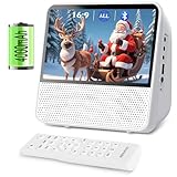 SHIWAKOTO Tragbarer DVD-Player mit 4000 mAh wiederaufladbarem Akku, Desktop-CD-/DVD-Player...