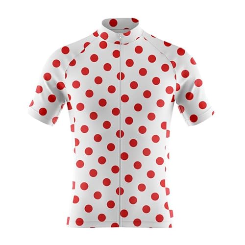 Chickwin Herren Radtrikot Fahrradtrikot Kurzarm Elastische Fahrradbekleidung Sommer Kleidung Fahrrad Tops T Shirt für Männer, Atmungsaktive Cycling Jersey Bekleidung für Radsport Outdoor