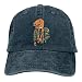 Produktbild De Li Sheng Mao Yi Unisex Camping Hair Don't Care Vintage Adjustable Baseball Cap Animated Dinosaur Denim Dad Hat