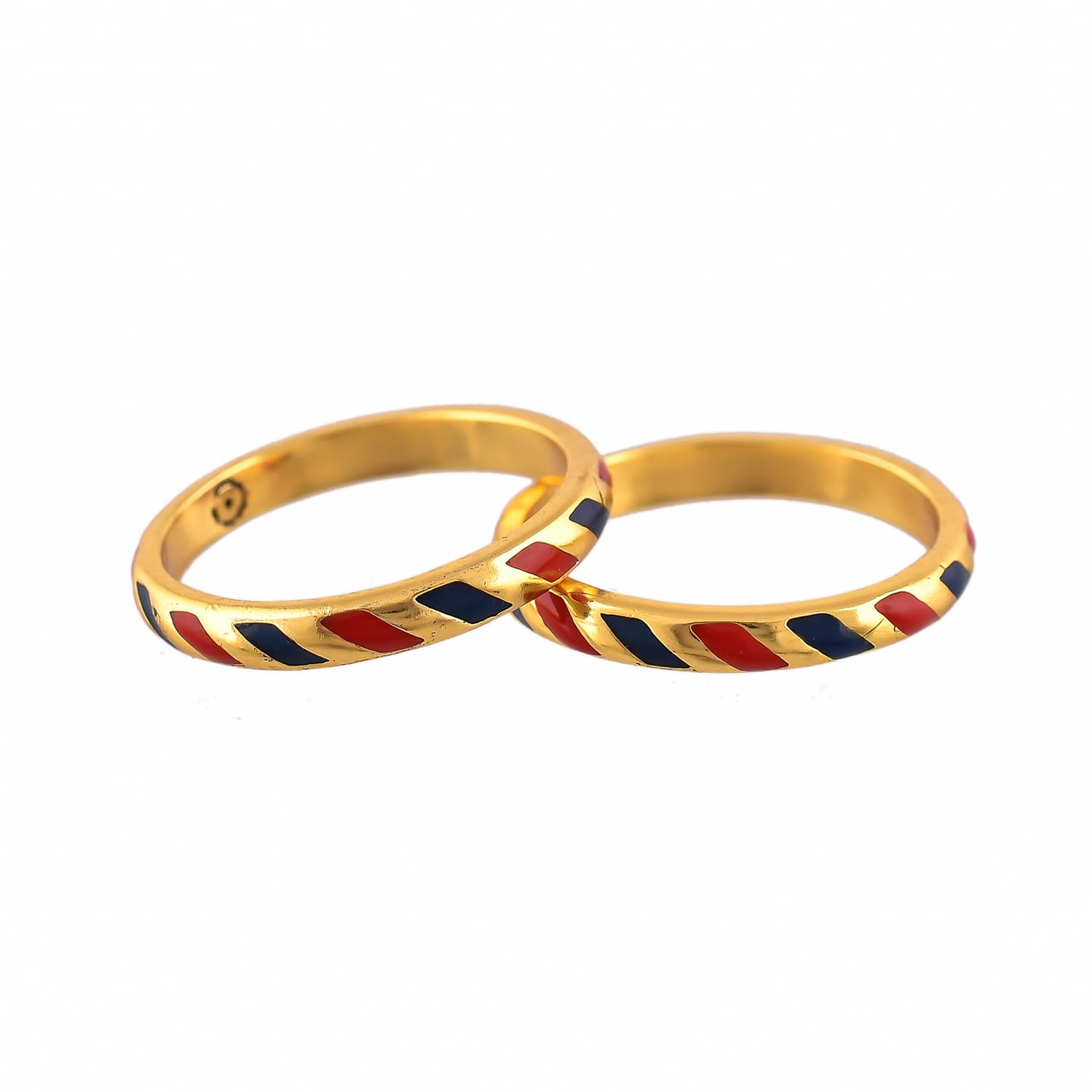 VOYLLA Valentines Day Chevron Enamel Stackable Rings|Gift For Her|Valentines Gift For Her| (B0CS3S856W) Amazon Price History, Amazon Price Tracker