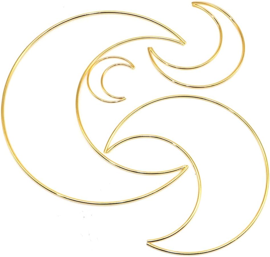 50-200mm Shaped Dream Catcher Frame for Making Wall Decor Metal Hoop Room Decor for Teens