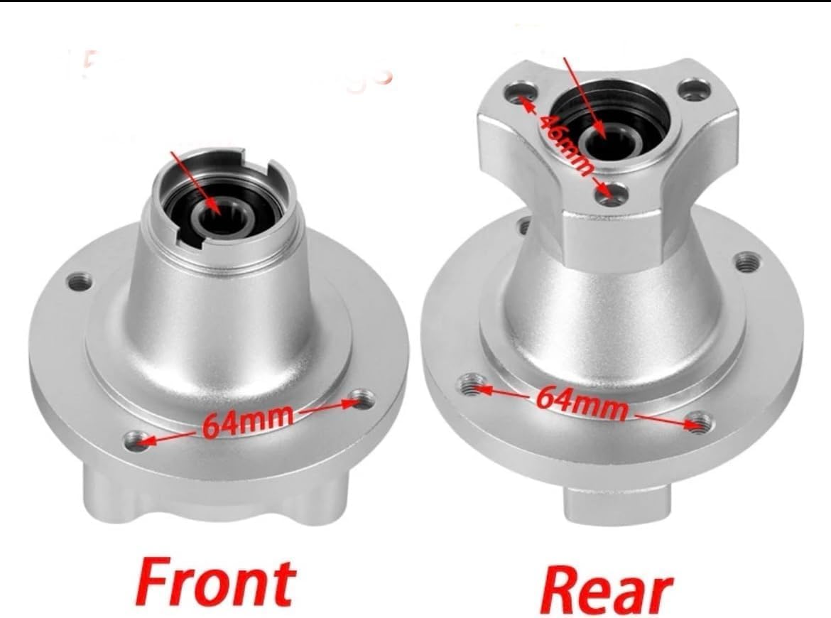 Mini Bike Front Hub. CNC Alloy Front Wheel Hub For Z50 Monkey. 12mm. Silver