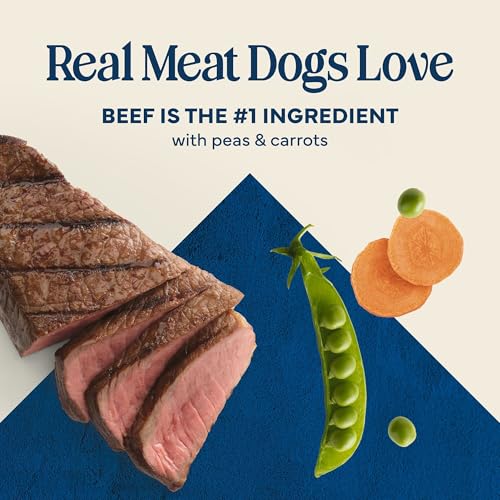 Image of Blue Buffalo Love Made Fresh Natural Adult Dog Food, Refrigerated, Beef with Carrots and Peas, Fresh Dog Food, Ready-to-Serve, 1-lb Roll