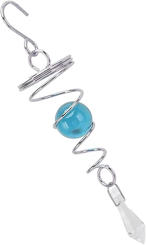 Miniatura 9 de Estabilizador giratorio de viento con cola en espiral de 2 miradas, estabilizador de viento de cristal, estabilizador de cola giratoria de viento de