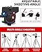 KINGJOY Video Camera Tripod Head Drag Pan Head Aluminum Alloy Quick Release Plate 1/4 Inch 3/8 Inch Mounting Screws Monopod Camera Camcorder Shooting Filming Max Load 11 Lbs