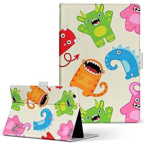Idea Tab TB336 11�C���` �Ή� �蒠�^�^�u���b�g�P�[�X PU���U�[ �X�^���h�@�\ �J�[�h���[ ���ړ\��t���� �����X�^�[ �L�����N�^�[ �J���t�� �͗l 007721