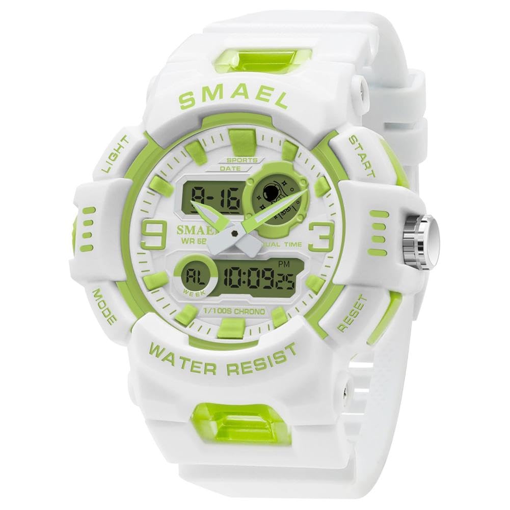 Reloj Deportivos para Niños Niño Niña Resistente Al Agua Digital Analógico Militares Impermeabl Deportivos Especiales Al Aire Libre LED Despertador Multifuncionales