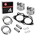 Piston & Ring Gasket Seal Top End Rebuild Kit STD Compatible with EZGO 4 Cycle Gas Golf Cart 350cc EH35C MCI Fuji Robin Engine 1996-2008