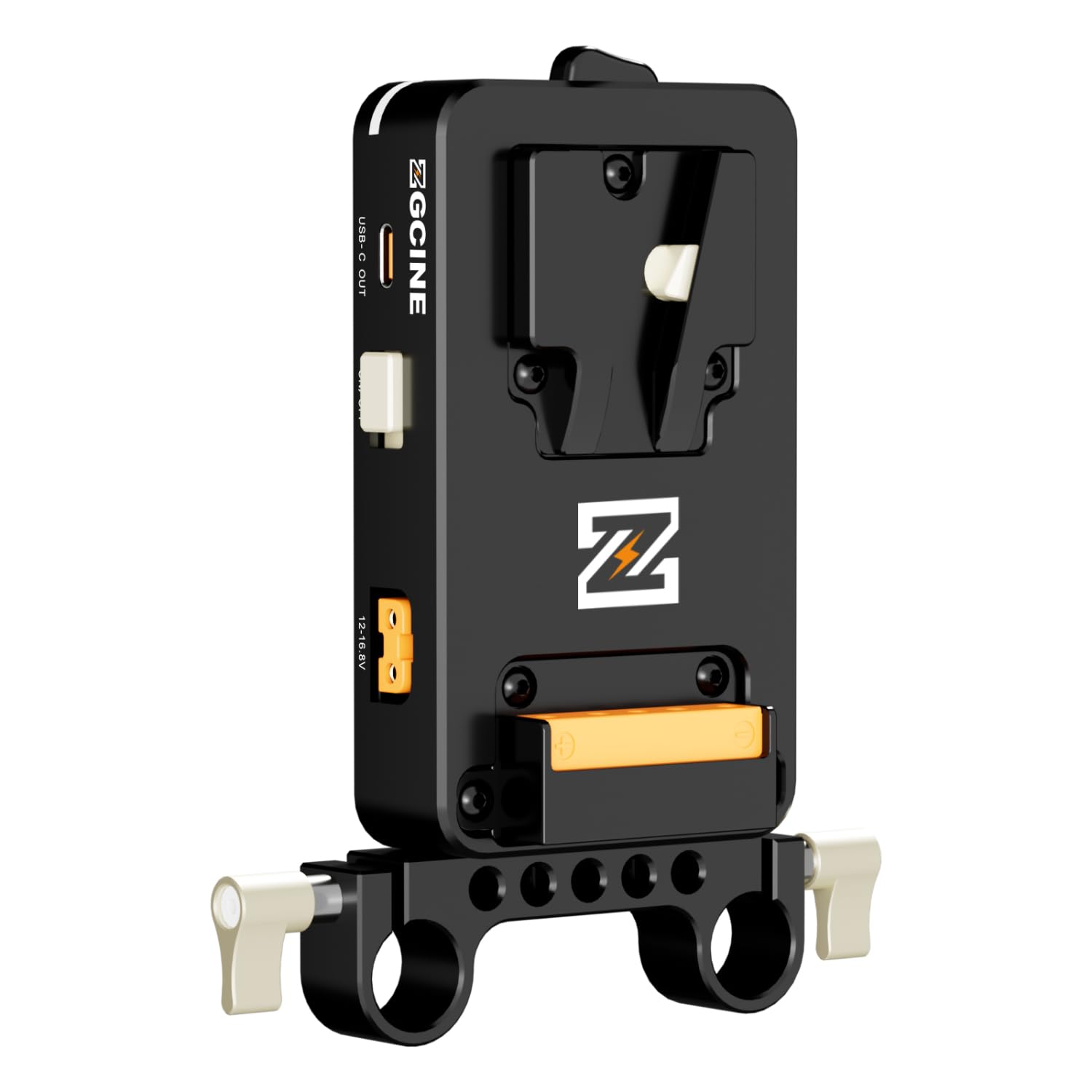 ZGCINE VM-VP3 płyta akumulatora z mocowaniem V z USB-C PD, wyjście D-tap i BPU | kompaktowy uchwyt na akumulator V-Mount do lustrzanek cyfrowych, bezlusterkowych i kamer cine