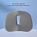 Donut Pillow for Tailbone Pain, Ergonomic Ring Design Orthopedic Donut Cushion for Office and Home, Memory Foam Soft Breathable Seat Pillow Pad for Women Men Pregnant, Hemorrhoid Pillows for(Grey)