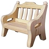 Garten- und Parkbank mit Armlehne, ca. 7x4cm, Sitzhöhe 2,4 cm.