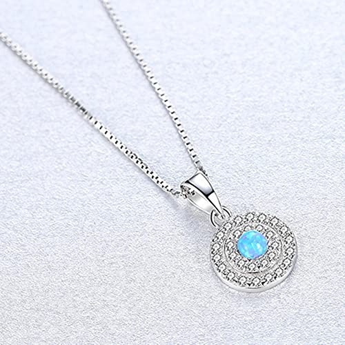Collier opale en argent véritable bijou fin de prestige pour femme