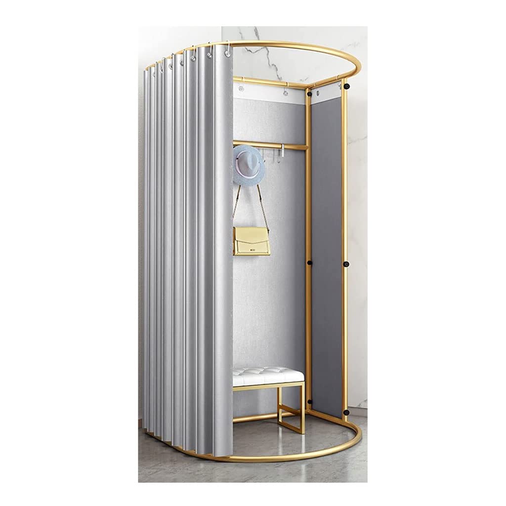 Vestiaire pour magasin de vêtements cabine d'essayage portable rideau
