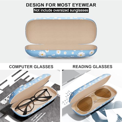 Image of Eyeglasses Case, Hard Shell Protective Case for Glasses, Unisex for Women Men