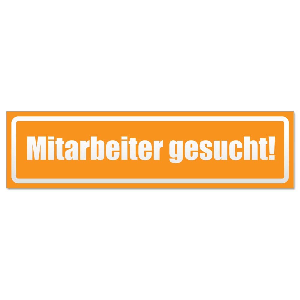 Kiwistar Magnetschild 'Mitarbeiter Gesucht' – Reflektierend, Magnetisch, Wiederverwendbar (20cm Rot)