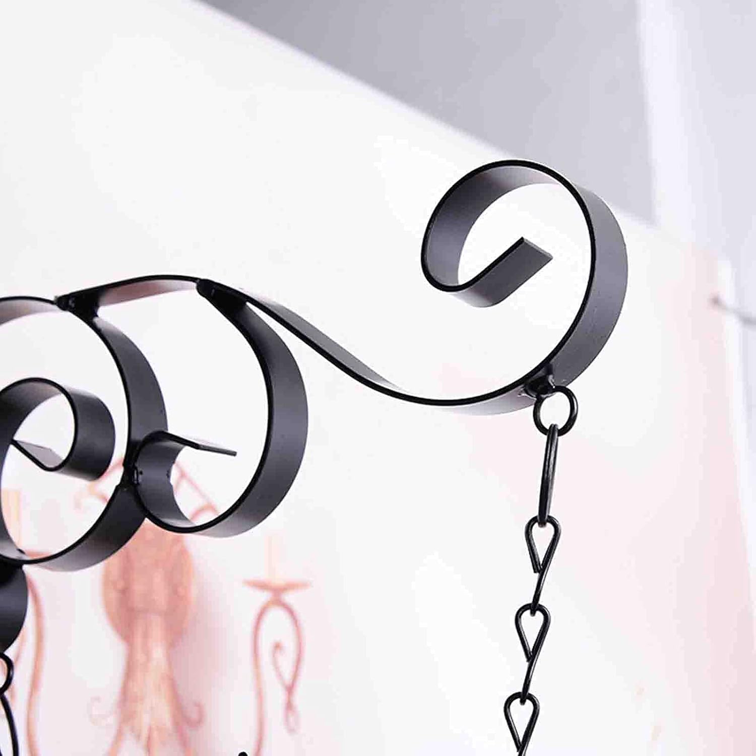 Outdoor Garden Hanging Clock Double Sided Round Wall Mounted Hanging Iron Clock Mute On Time for Home Living Room Bar - Wall Clocks Vintage