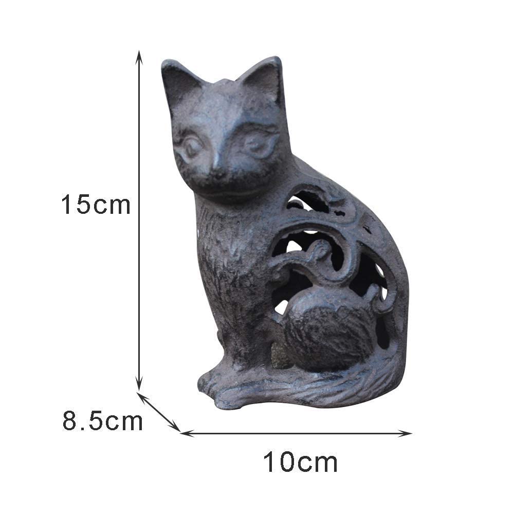 Żeliwo Kitten Rzemiosło Kute Hollow Catmodeling Ozdoby do ogrodu domowego Ozdoby