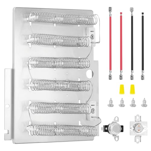 Upgraded510329P Speed Queen Dryer Heating Element OEM for ADE3SRGS173TW01 ADE3LRGS171TW01 ADE30RGS171TW01 ADQ6HRYS177TW01 ADEE9RGS173TW01 Replace Part Number 61927 503978 56047-1 years warranty