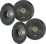 KICKER Speaker Package of 2 Items: Four 6.75' CS Series Coaxial Speakers 4-Ohm - 2X 46CSC674