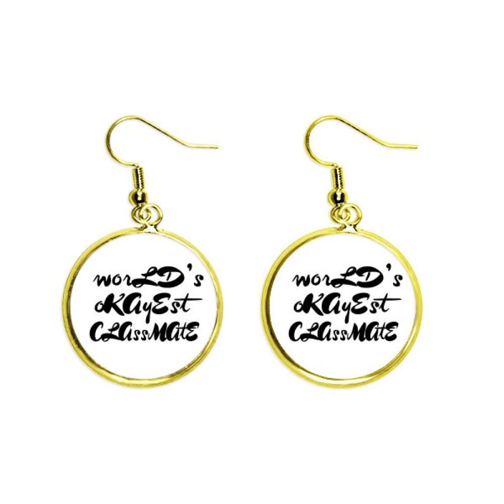 Pendientes de graduación mujer dorados estilo drop earring joyería elegante 2