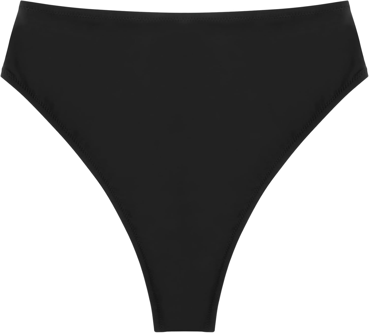 Colloyes Women's High Waisted High Cut Thong Bikini Bottom