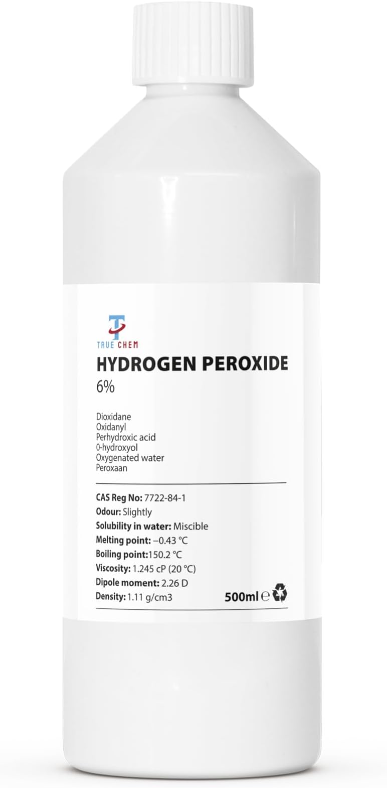 Hydrogen Peroxide 6% Solution, 20 Vols, 500ml