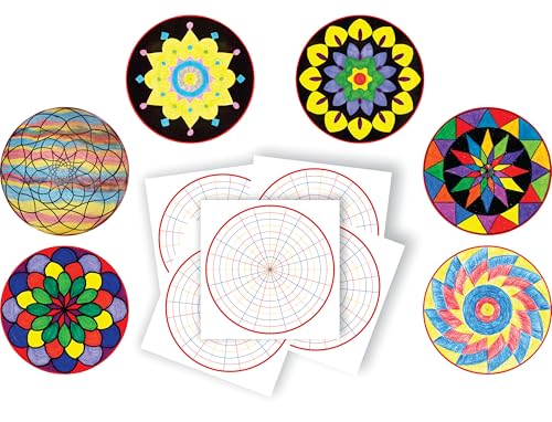Papier Make-A-Mandala Roylco 27,9 cm pour surmonter le stress par l'art