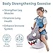 iPlay, iLearn Bouncy Pals Kids White Shark Hopper Ball, Toddler Ride on Bounce Toy, Outdoor Indoor Inflatable Jumping Animal W/Handle, Bouncing Hop Jumper, Birthday Gift for 2 3 4 5 Year Old Boy Girl