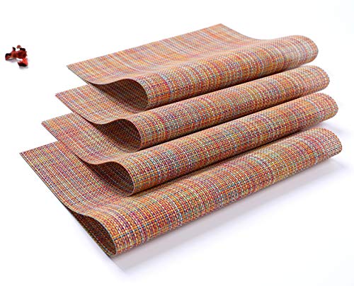 PlacematsPlacemats-for-Dining-TableHeat-Resistant-Placemats-Washable-PVC-Table-MatsKitchen-Table-mats-Set-of-4