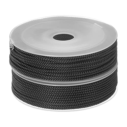 HARFINGTON 2pcs Twisted Nylon Twine Thread Beading Cord 2mm ...
