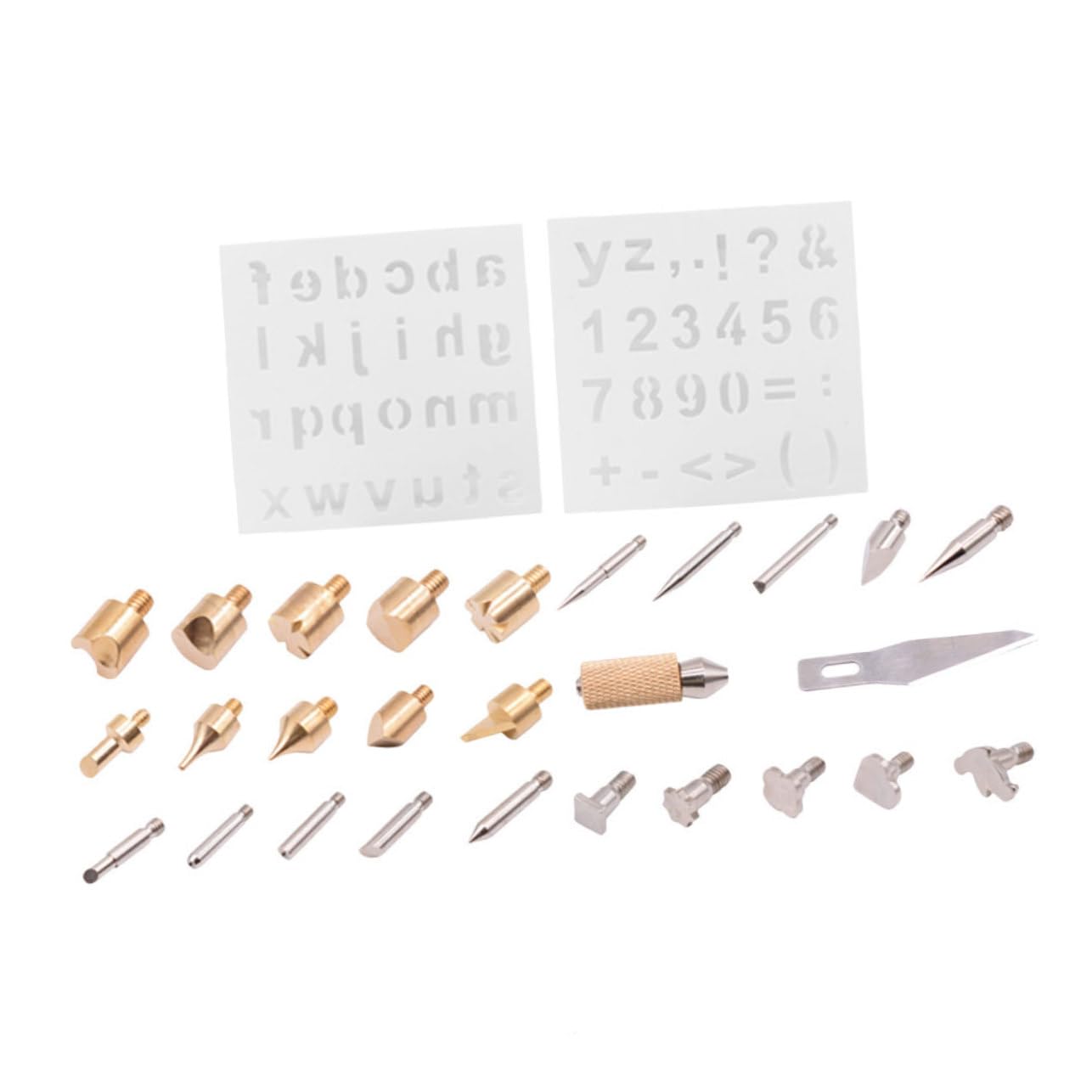 jojofuny Pyrography Tips 28 Pieces Replacement Carving Nibs for Wood Burning Tools Perfect for Beginners and Professionals