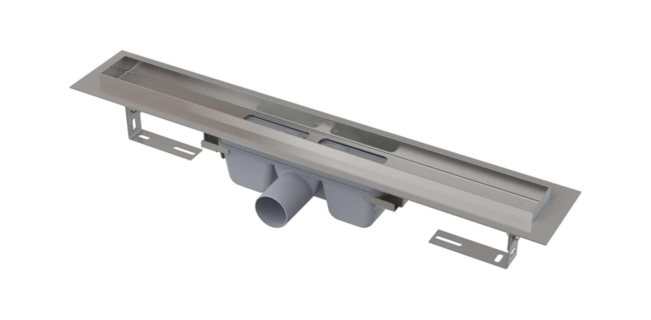 Alca PLAST APZ104 Flessibile Rinne, canale di scarico a pavimento per doccia con griglia in acciaio inox – 1000 mm