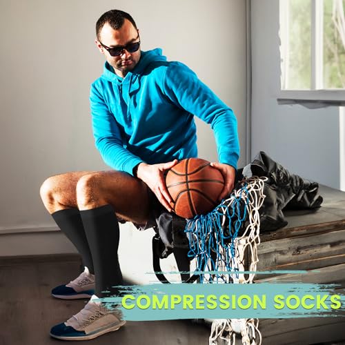 Iseasoo Copper Compression Socks (15-20 mmHg) for Men & Women - Running, Hiking, Cycling, Travel - Improves Circulation2