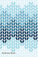 Address Book: For Contacts, Addresses, Phone Numbers, Email, Note, Alphabetical Index with Knitting Xmas Seamless Pattern 1795627182 Book Cover