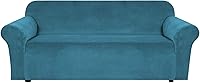 Vista 36 de H.VERSAILTEX Funda de terciopelo elástico para sillón, funda para sillón de 1 cojín para sala de estar, funda de muebles hecha de terciopelo grueso