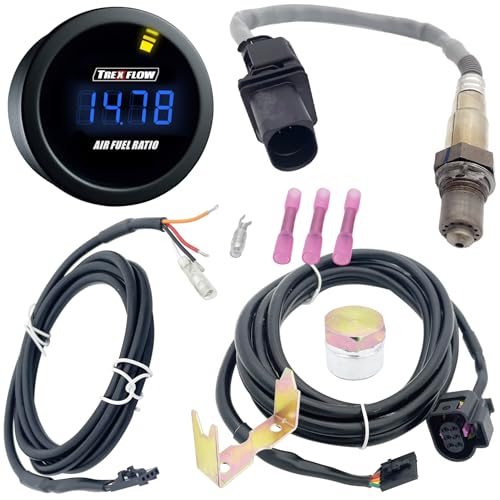 Trexflow TF Digital Wide Band AFR Gauge with OEM Sensor for 30-4100, 30-4110 Vehicles