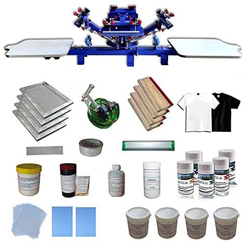 4-2 Screen Printing Press with Materials Starter Screen Printing Kit