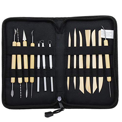 OCR 14PCS Ceramic Pottery Clay Tools Modelling & Pottery Clay Sculpting Tools, 5