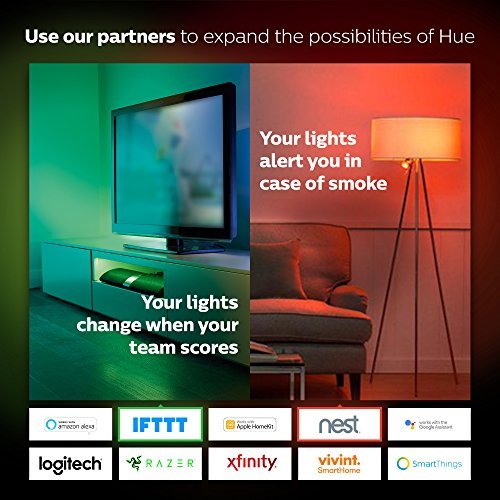 image for Philips Hue White and Color Ambiance A19 60W Equivalent LED Smart Bulb