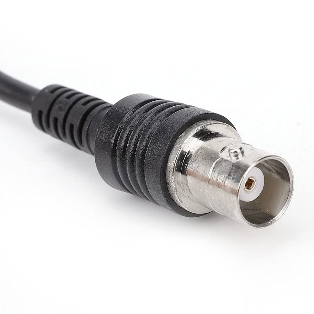 Haofy Koncentryczny Przedłużacz BNC Silnie Podłączony do Przedłużacza Monitorowania Oscyloskopu, 2 szt. Kabel z głowicą Męsko-żeńską do Czystej Miedzi 50 Ω, 1 M (Przedłużacz BNC)
